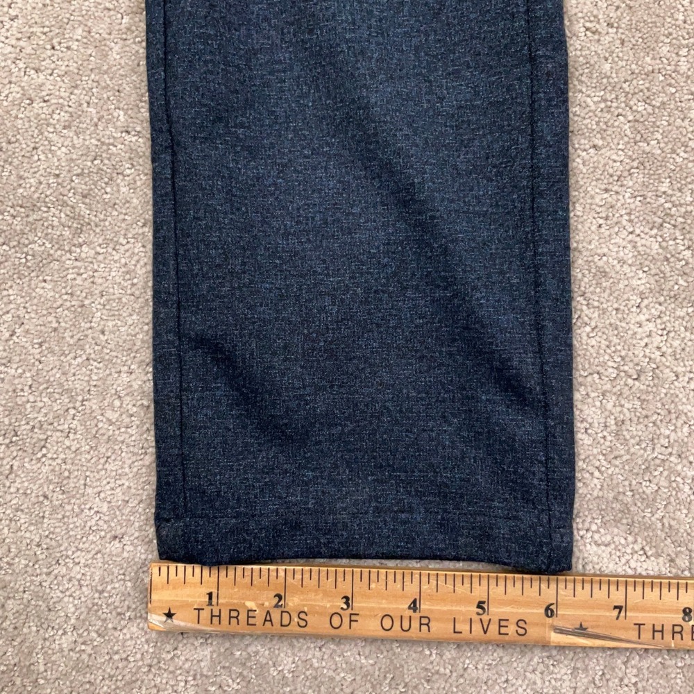 Au Noir Daring Dress Pants Mens 32 Navy Blue Excellent Stretch Beretta-Bale - Picture 10 of 12